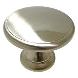 Richelieu BP81224195 Cabinet Knob, 1-3/8 in Projection, Metal, Brushed Nickel