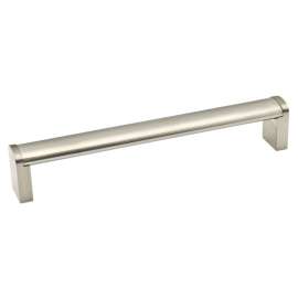 Richelieu BP525192195 Cabinet Pull, 7-7/8 in L Handle, 25/32 in H Handle, 1-7/32 in Projection, Metal/Stainless Steel