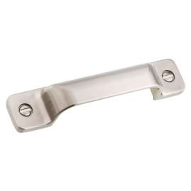 Richelieu BP871696195 Cabinet Pull, 4-1/2 in L Handle, 15/16 in H Handle, 15/16 in Projection, Metal, Brushed Nickel