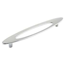 Richelieu BP8899160140 Cabinet Pull, 1-17/32 in L Handle, 29/32 in Projection, Metal, Chrome