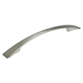 Richelieu BP821128195 Cabinet Pull, 6-27/32 in L Handle, 5/8 in H Handle, 7/8 in Projection, Metal, Brushed Nickel