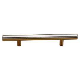 Richelieu BP3487128170 Cabinet Bar Pull, 8-3/16 in L Handle, 1-11/32 in Projection, Stainless Steel, Brushed