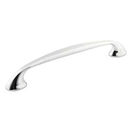 Richelieu BP7226160140 Drawer Pull, 7-3/8 in L Handle, 1-5/32 in Projection, Metal, Chrome