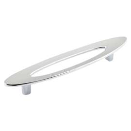 Richelieu BP8899096140 Cabinet Pull, 5-3/4 in L Handle, 13/16 in Projection, Metal, Chrome