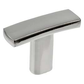 Richelieu BP65038180 Knob, 1-1/16 in Projection, Metal, Polished Nickel