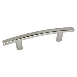 Richelieu BP65076180 Drawer Pull, 5-5/16 in L Handle, 1-1/16 in Projection, Metal, Polished Nickel