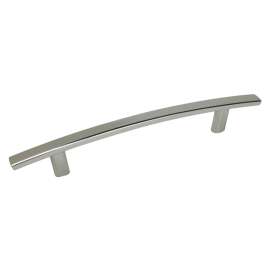 Richelieu BP650128180 Drawer Pull, 7-25/32 in L Handle, 1-7/32 in Projection, Metal, Polished Nickel