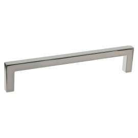 Richelieu BP873160180 Cabinet Pull, 6-11/16 in L Handle, 1-3/8 in Projection, Metal, Polished Nickel