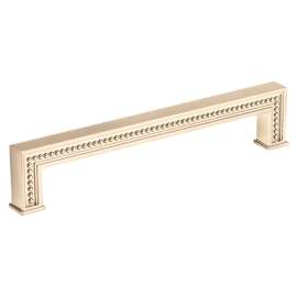 Richelieu BP8795192CHBRZ Cabinet Pull, 8-9/32 in L Handle, 1-11/16 in Projection, Metal, Champagne Bronze