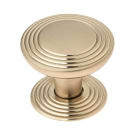 Richelieu BP707032CHBRZ Knob, 1-1/16 in Projection, Metal, Champagne Bronze