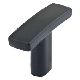 Richelieu BP65038900 Cabinet Knob, 1-1/16 in Projection, Metal, Matte