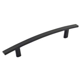 Richelieu BP65096900 Cabinet Pull, 6-7/32 in L Handle, 7/16 in H Handle, 1-5/32 in Projection, Metal, Matte