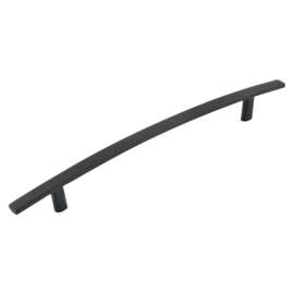 Richelieu BP650192900 Drawer Pull, 10-7/8 in L Handle, 1-1/4 in Projection, Metal, Matte