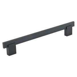 Richelieu BP905192900 Cabinet Pull, 8-13/16 in L Handle, 1-11/32 in Projection, Aluminum/Metal, Matte