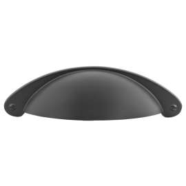 Richelieu BP30342900 Cabinet Pull, 4-3/32 in L Handle, 1-7/32 in H Handle, 15/16 in Projection, Metal, Matte