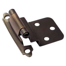 Richelieu BP138BORB Cabinet Hinge, 100 deg Hinge Opening, Brushed Oil-Rubbed Bronze