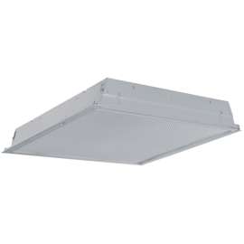 Metalux 22GRLD2435R1 Recessed Troffer, 10 V, 20 W, LED Lamp, 2400 Lumens Lumens, 3500 K Color Temp, Steel Fixture