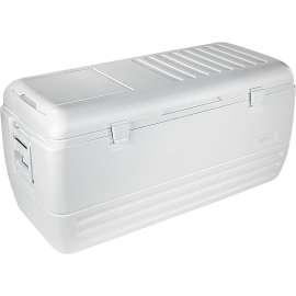 IGLOO 44363 Chest Cooler, 150 qt Cooler, Polyethylene, White, Up to 2 days Ice Retention