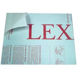 Plaskolite 1PC3244A Safety Sheet, 44 in L, 32 in W, 0.093 in Thick, Clear