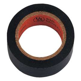 ProSource W501D Electrical Tape, 30 ft L, 0.75 in W, PVC Backing, Black