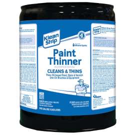 Klean Strip CKPT94402 Paint Thinner, Liquid, Free, Clear, Water White, 5 gal, Can