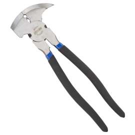 Vulcan PC990-01 Fencing Plier, 2.3 mm Cutting Capacity, 10 in OAL, 1 in L Jaw, 3-1/8 in W Jaw, Carbon Steel Jaw