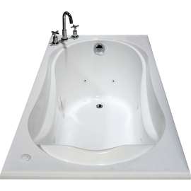 MAAX Cocoon 6032 Series 102722-091-001 Bathtub, 40 to 52 gal Capacity, 59-7/8 in L, 31-7/8 in W, 20-1/2 in H, Acrylic
