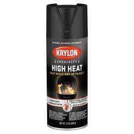 Krylon K01618777 Spray Paint, Satin, Black, 12 oz, Aerosol Can