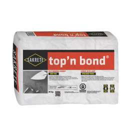 King Sakrete top'n bond Series 12011020 Self-Bonding Concrete Mix, Gray, Powder, 20 kg, Bag