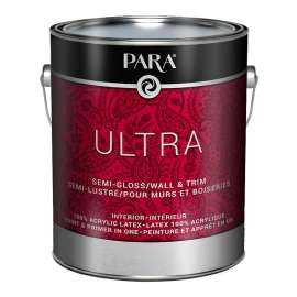 PARA Ultra 8300 8305-16 Interior Paint, Semi-Gloss, 1 gal