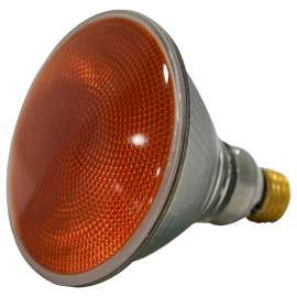 Sylvania 16662 Halogen Reflector Lamp, 90 W, Medium E26 Lamp Base, PAR38 Lamp, Amber Light, 2000 hr Average Life