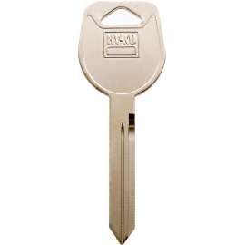 HY-KO 11010MIT6 Automotive Key Blank, Brass, Nickel, For: Mitsubishi Vehicle Locks