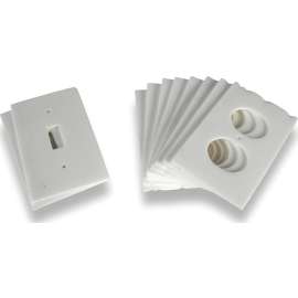 Climaloc CF12107 Switch/Outlet Insulator, 4-1/8 in L, 2-1/2 in W, White