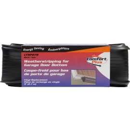 Climaloc CFRP278 Weatherstrip, 9 ft L, PVC, Black