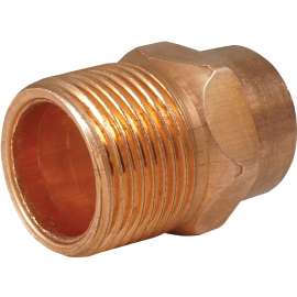 EPC 104 Series 30330CP Pipe Adapter, 3/4 in, Sweat x MIP, Copper