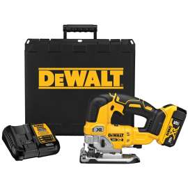 DeWALT DCS334P1 Jig Saw Kit, Battery Included, 20 V, 5 Ah, 3/8 in Cutting Capacity, 1 in L Stroke, 0 to 3200 spm