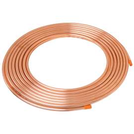 Streamline 1/2X60K Copper Tubing, 1/2 in, 60 ft L, Soft, Type K, Coil