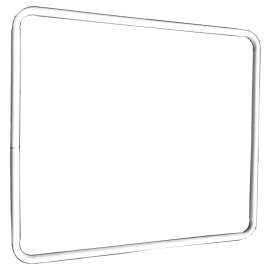 Acculink GW424821 Chain-Link Fence Gate, 42 in W Gate, 48 in H Gate, White