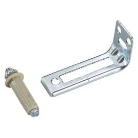 Onward 1423XR Bi-Fold Door Bottom Pivot with Jamb Bracket, Zinc