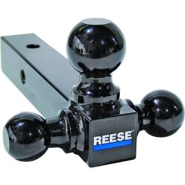 REESE TOWPOWER 21512 Tri-Ball Mount Bar, 1-7/8, 2, 2-5/16 in Dia Hitch Ball, Steel, Powder-Coated