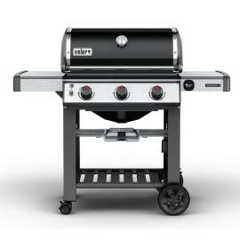 Weber Genesis II 66010001 Gas Grill, 37500 Btu/hr BTU, Natural Gas, 3 -Burner, 513 sq-in Primary Cooking Surface