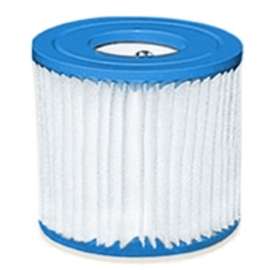 INTEX 29007E Type H Filter Cartridge, Dacron Filter Media, Plastic Housing Material