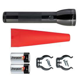 MAGLITE ML300L Series ML300L-I201G Flashlight, D Battery, Alkaline Battery, LED Lamp, 524 Lumens Lumens, Adjustable Beam