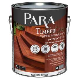 PARA Timbercare 2230 Wood Stain, Semi-Gloss, Colorless, Liquid, 1 gal