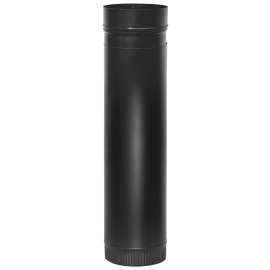 Imperial BM0124 Stove Pipe, 7 in Dia, Steel, Black