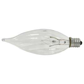 Sylvania 13448 Incandescent Lamp, 15 W, B10 Lamp, Candelabra Lamp Base, 65 Lumens, 2850 K Color Temp