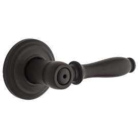 Weiser 9GLA3310-059 Privacy Door Lock, Thumb Turn Lock, Lever Handle, Matte Black, 2-3/8 to 2-3/4 in Backset