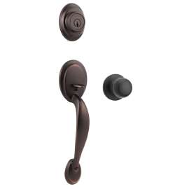 Weiser Kingsway x Fairfax Series GAC9471 K F 11P S Handleset, 3 Grade, Venetian Bronze