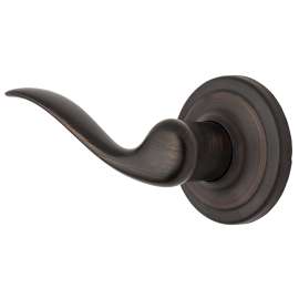 Weiser Toluca Series 9GLA120-038 Half Dummy Door Lever, Levers Lock, Venetian Bronze, Residential, Left Handed Hand
