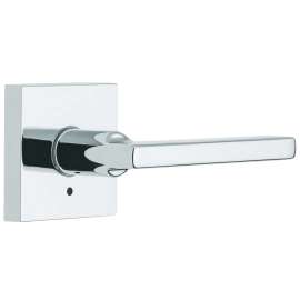 Weiser Halifax Series 9SPVL3310-013 Privacy Lever, 4-15/32 in L Lever, Polished Chrome
